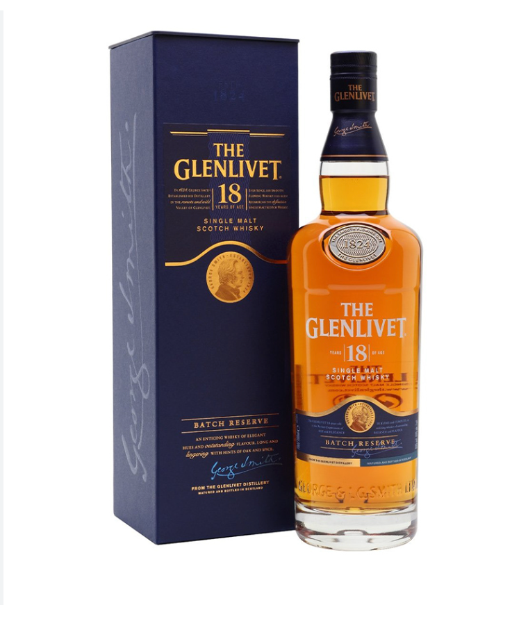 Glenlivet 18yrs Scotch Whisky 750ml.