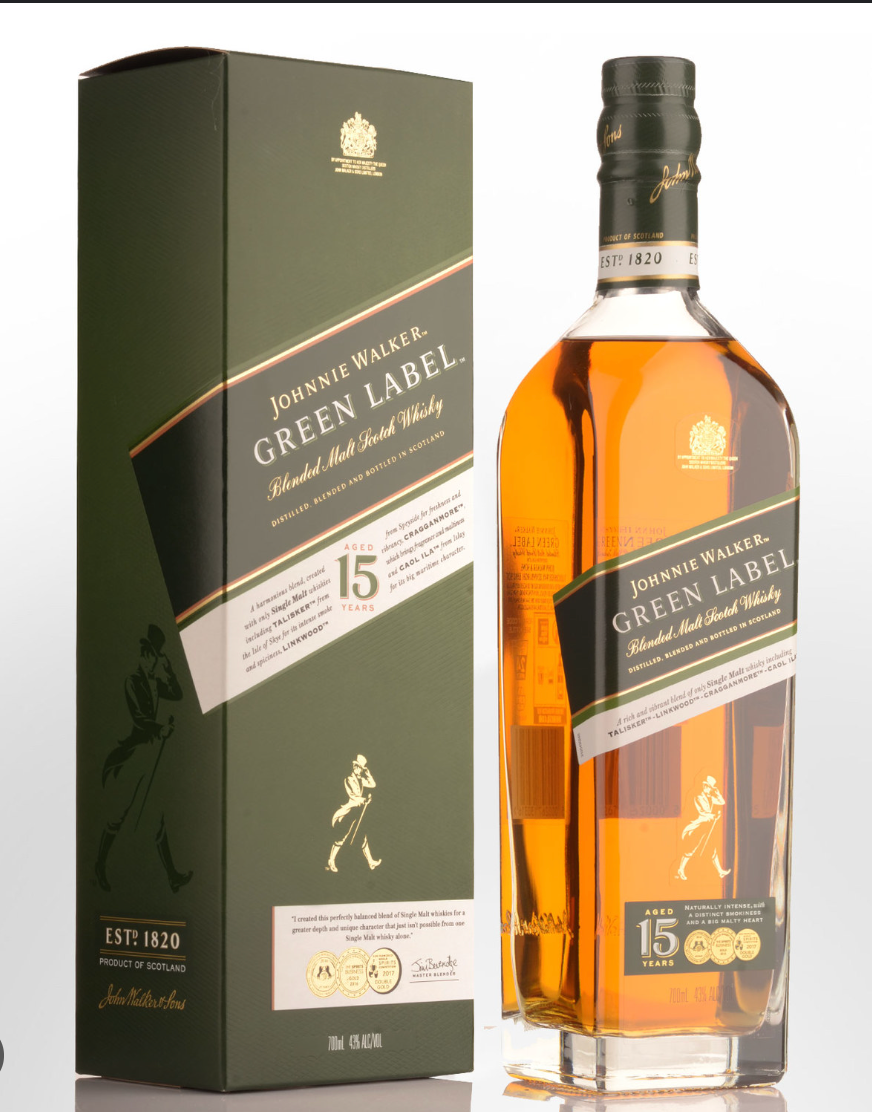 Johnnie Walker Green Label 15yrs 750ml